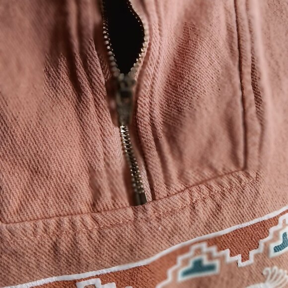 Vintage Men's 1/4 Zip Pullover Sweatshirt Medium By Taylor Kokopelli Southestern - Picture 3 of 6